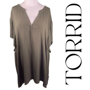 6 Torrid gossamer blouse